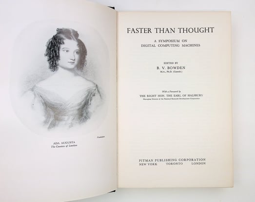 Ada's portrait featured in the book Faster Than Thought