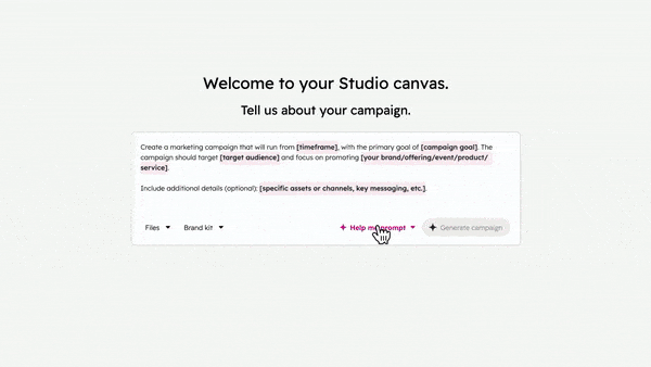 Marketing Studio Demo