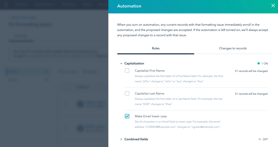 data automation fix recommendations