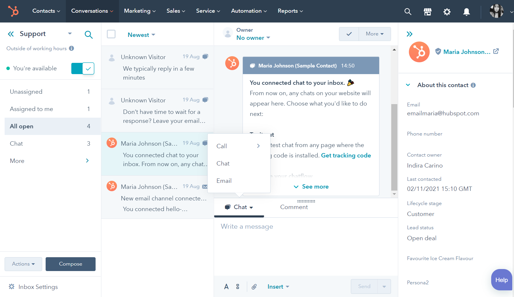 hubspot customer service software